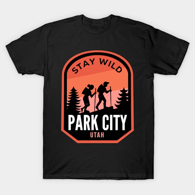 Park City Utah Hiking in Nature T-Shirt by HalpinDesign